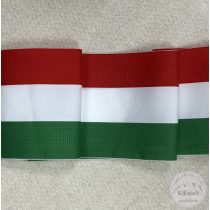 Nemzeti színű szalag: 120 mm széles