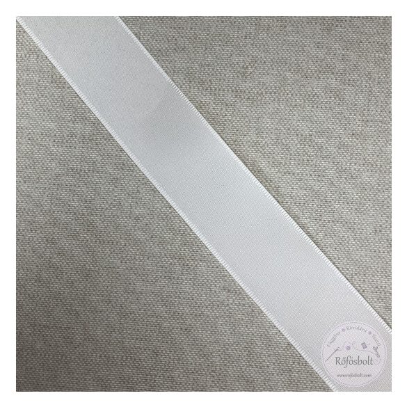 Taft szalag: fehér, 15 mm