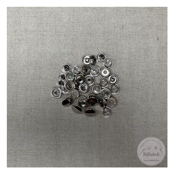 15 mm, fém patent csomag (4 részes): 10 db/csomag