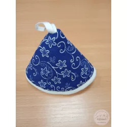 Edényfogó fül: inda mintás kékfestő ( 16)
