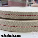 15mm-es középen fehér-piros csíkkal redőny gurtni