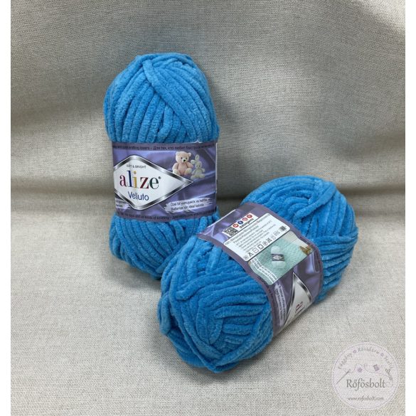 Alize Velluto: babakék (16)