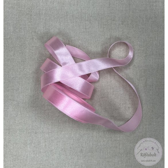 20 mm szatén szalag: baba rózsaszín