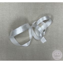 20 mm szatén szalag: fehér