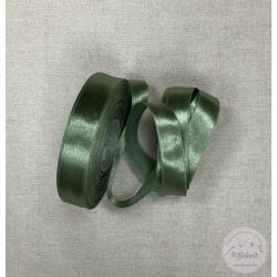 20 mm szatén szalag: moha zöld