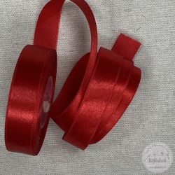 20 mm szatén szalag: piros