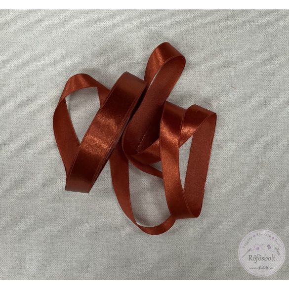 20 mm szatén szalag:  rőt