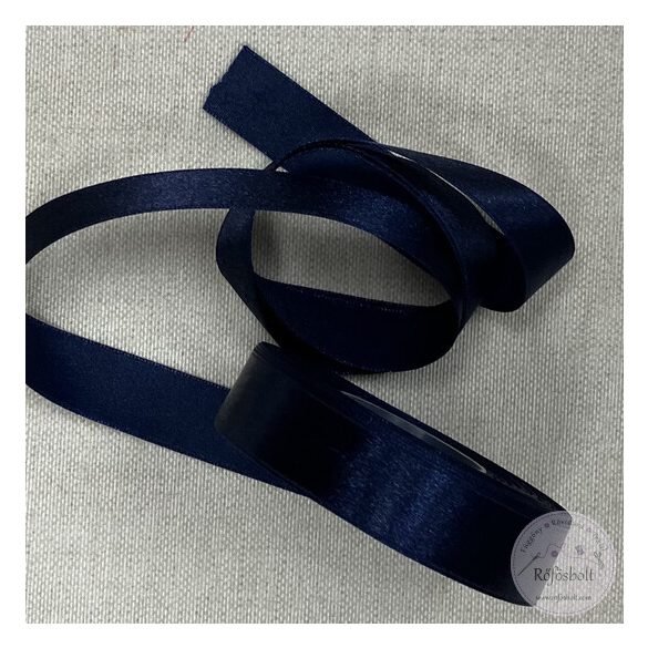 20 mm szatén szalag: sötétkék