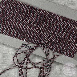 Nemzeti színű sodrott zsinór: 2 mm