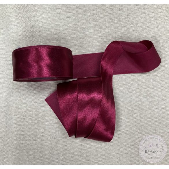 38 mm szatén szalag : bordó