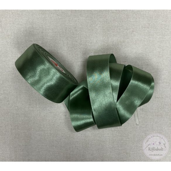 38 mm szatén szalag: mohazöld