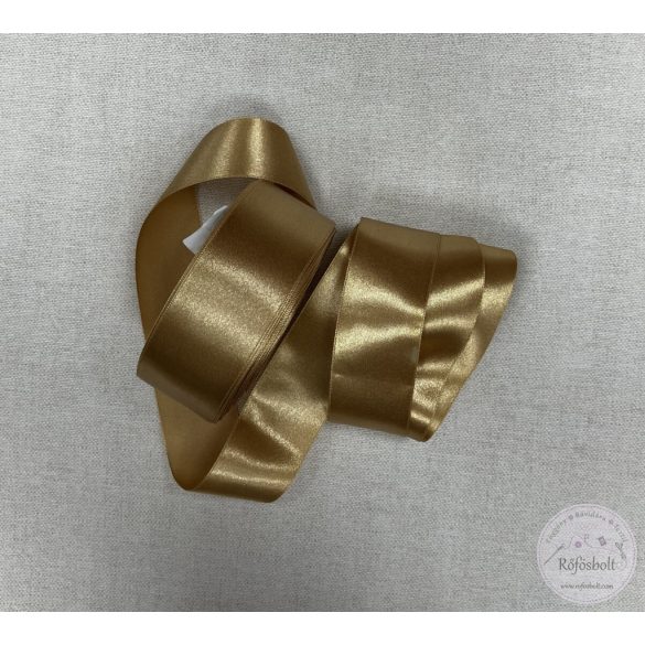 38 mm szatén szalag: óarany