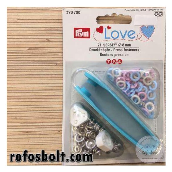 Prym Love 8mm-es jersey bébipatent (színes) 390 700