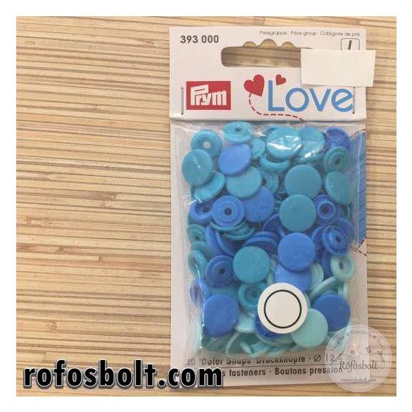 Kék kör alakú műanyag patent csomag (393 000)