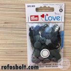 Prym Love szürke és fekete műanyag patent (393 003)