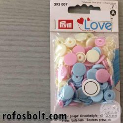 Pasztell színű KÖR ALAKÚ műanyag patent (393 007)