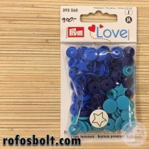 Kék csillagalakú műanyag patent (393 060)