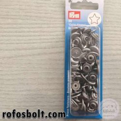 Ezüst csillagalakú műanyag patent (393 245)