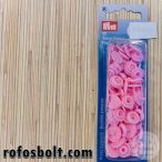 Rózsaszín szívecske alakú műanyag patent (393 318)