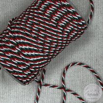 Nemzeti színű sodrott zsinór: 4 mm