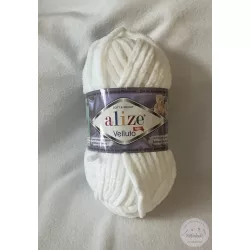 Alize Velluto: fehér (55)