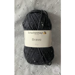 Bravo kötőfonal: középszürke fehér pöttyökkel (8372)