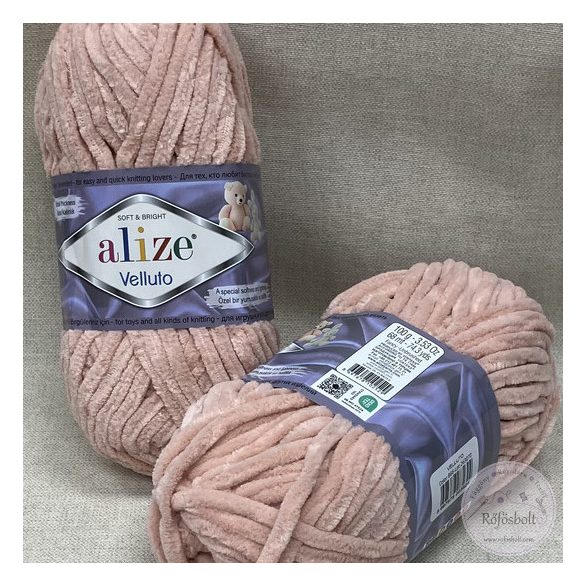 Alize Velluto: púder rózsaszín (866)