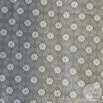 Szürke alapon apró virágfejek (Aa33)