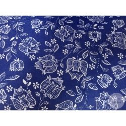 Indigókék alapon fehér tulipánok (Aa65)