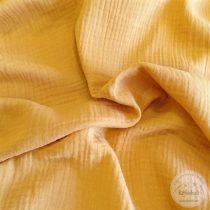 Okkersárga puha duplagéz anyag (ME4492)