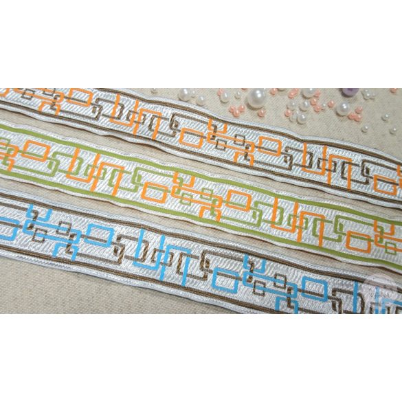 Jacquard szatén fényű szalag     (SZ1-3)
