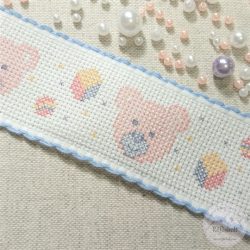 Hímezhető macis szalag (SZ23)