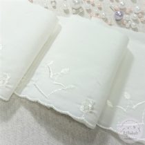 Koronás fehér madeira szalag (SZ24)