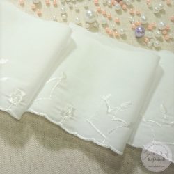 Koronás ekrü madeira szalag (SZ25)