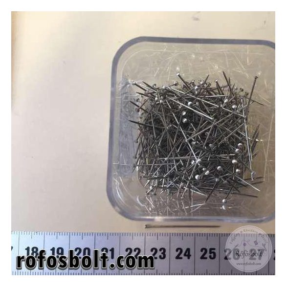 Gombostű: acél 3cm-es 25 gramm