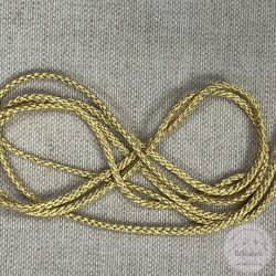 Arany, fémszálas, 4 mm zsinór
