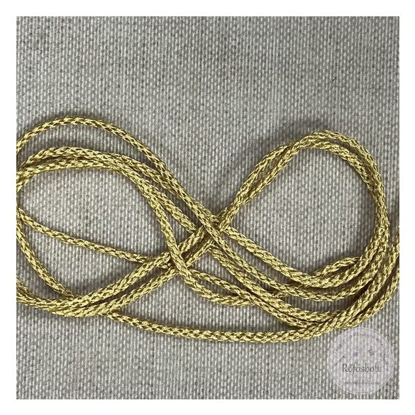 Arany, fémszálas, 4 mm zsinór