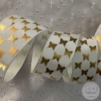 Fehér ripsz alapon arany lepkék