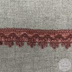 Nagyon különleges, sötét mályva, csipkés alj  (b10)