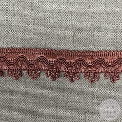 Nagyon különleges, sötét mályva, csipkés alj  (b10)