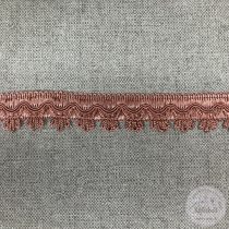 Puha rozsdás barna, csipkés alj (b18)