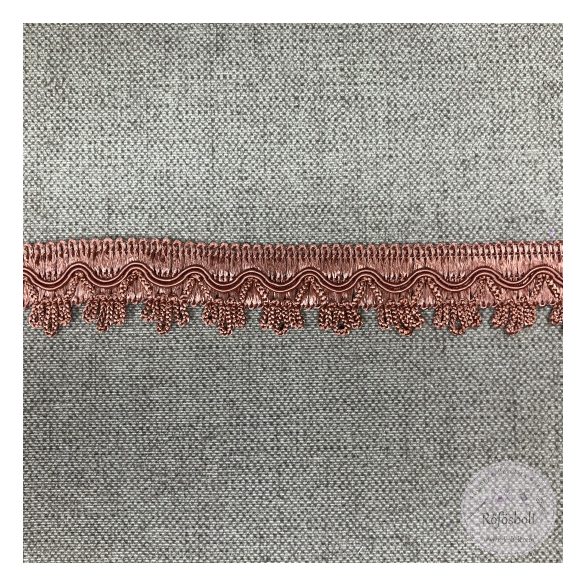 Puha rozsdás barna, csipkés alj (b18)