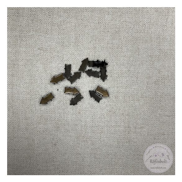 Nyíl alakú, beütős dísz bronz színből