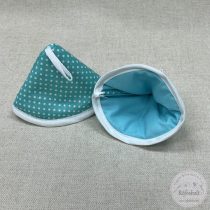 Edényfogó fül: kék-zöld