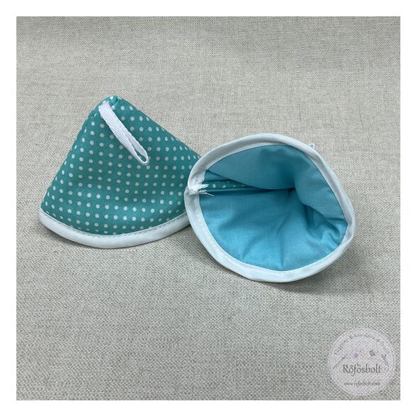 Edényfogó fül: kék-zöld