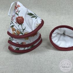 Edényfogó fül: virágos