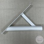 Egyágú, fehér, fali zászlótartó