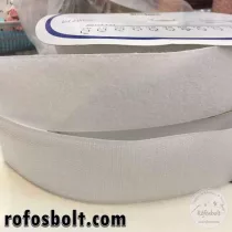 Fehér felvarrható tépőzár - 5 cm széles