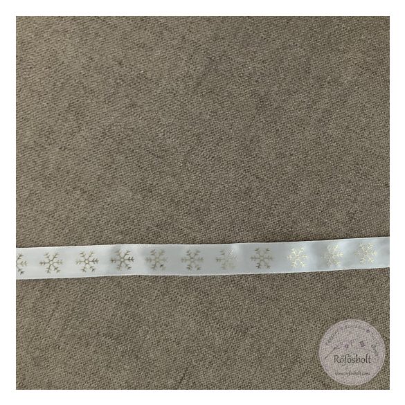 Fehér alapon arany hópihék