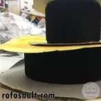 Fekete varrható tépőzár - 5 cm széles